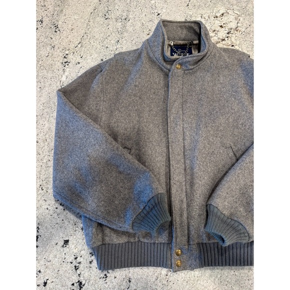 Woolrich Jacket Women's XL Gray Wool Insulated Streetwear Outdoor Full Zip - Picture 2 of 12